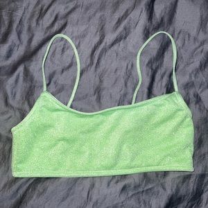 Green Traingl Bathing Suit